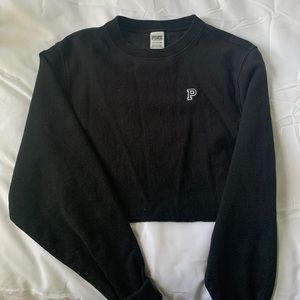 PINK Cropped Sweatshirt